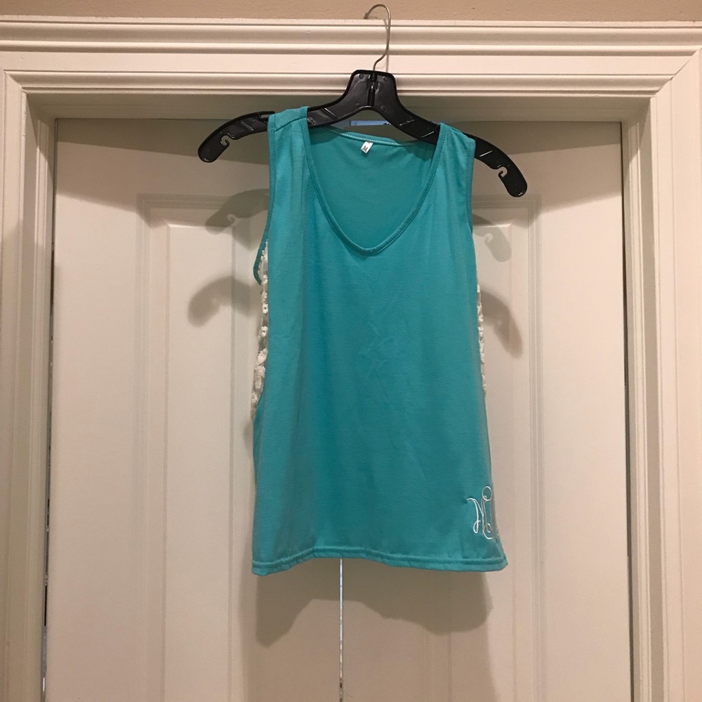 Turquoise top
